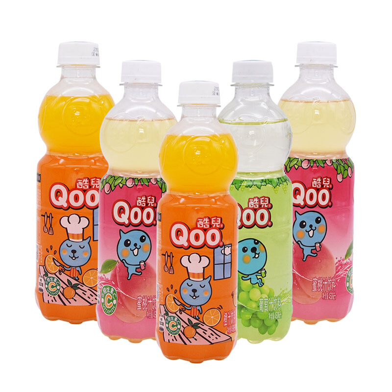 【仅限自提】美汁源 酷儿qoo 果汁饮料(3种口味)450ml/瓶 蜜桃汁味