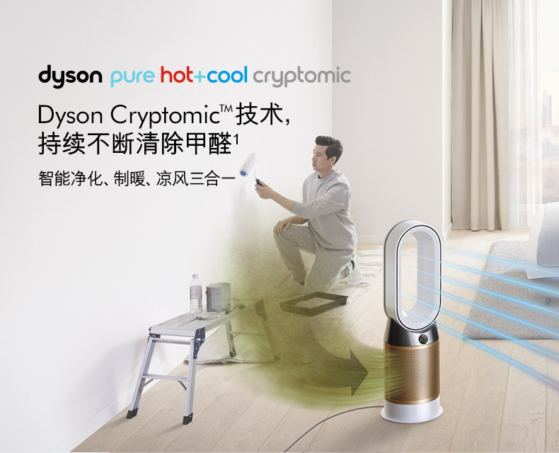 国行正品全国联保戴森(Dyson)HP06 无叶冷暖两用空气净化暖风器黑金色